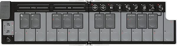 Korg Nanokey Fold USB MIDI keyboard, White, Open Box (Very Good), Action Position Back