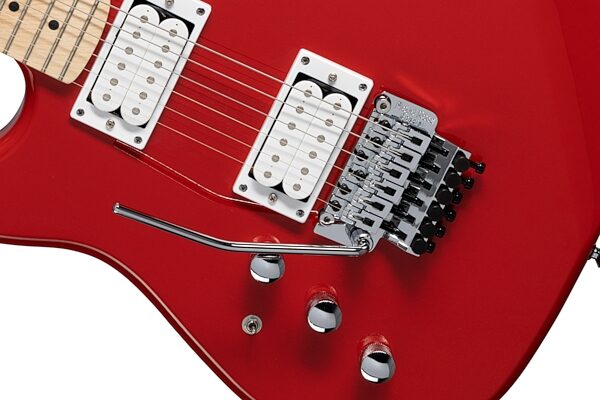 Kramer Pacer Classic Electric Guitar with Floyd Rose, Left-Handed, Scarlet Red, Action Position Back