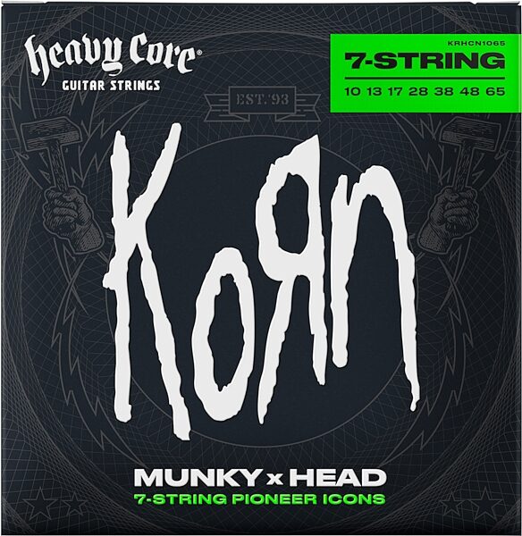 Dunlop Heavy Core Korn Guitar Strings, New, Action Position Back