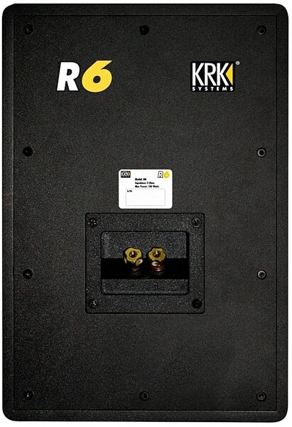 KRK R6 G3 Generation 3 Passive Unpowered Studio Monitor, Rear