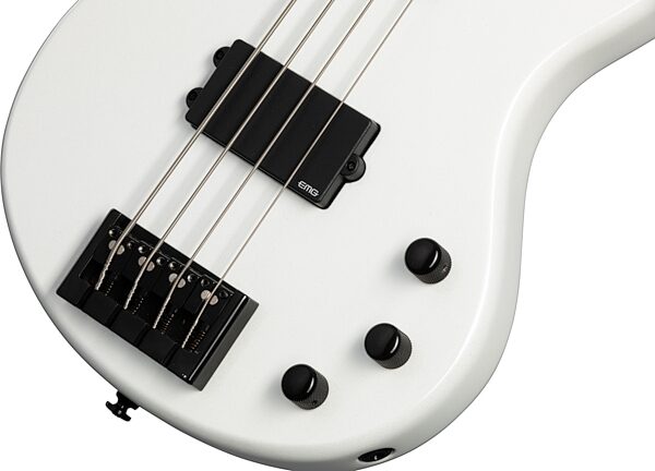 Kramer Disciple D-1 Electric Bass, Pearl White, Action Position Back