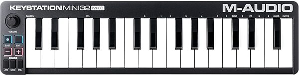 M-Audio Keystation Mini 32 MK3 USB MIDI Keyboard Controller, New, Detail Front