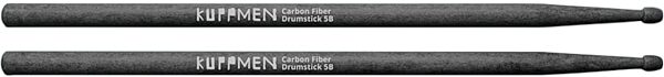 Kuppmen Carbon Fiber Drumsticks, Black, 5B, Pair, Action Position Front