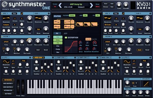 KV331 Audio SynthMaster One Software, Digital Download, Screenshot Front