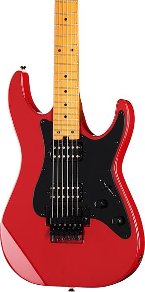 Kramer Volante HHFR Electric Guitar (with Gig Bag), Defender Red, Action Position Back
