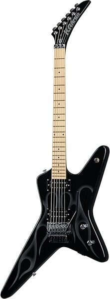 Kramer Tracii Guns Gunstar Voyager Electric Guitar (with Gig Bag), Black Metal, Custom Graphics, Open Box (Good), Main