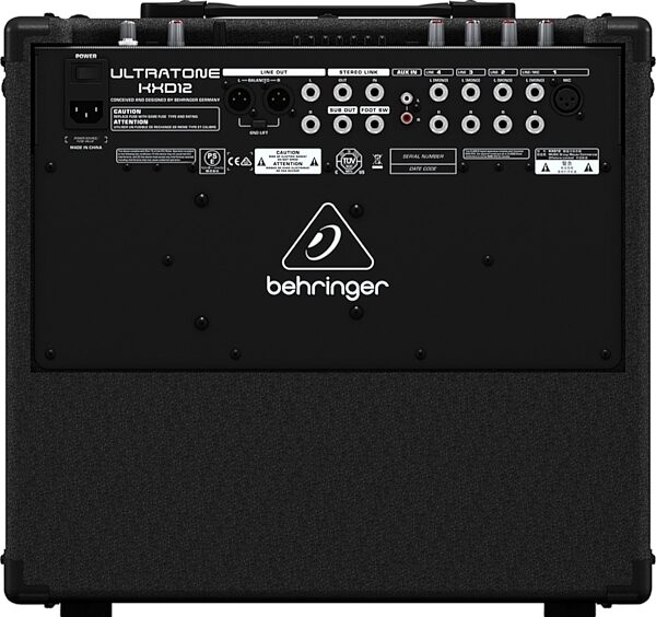 Behringer Ultratone KXD12 Keyboard Amplifier, Rear