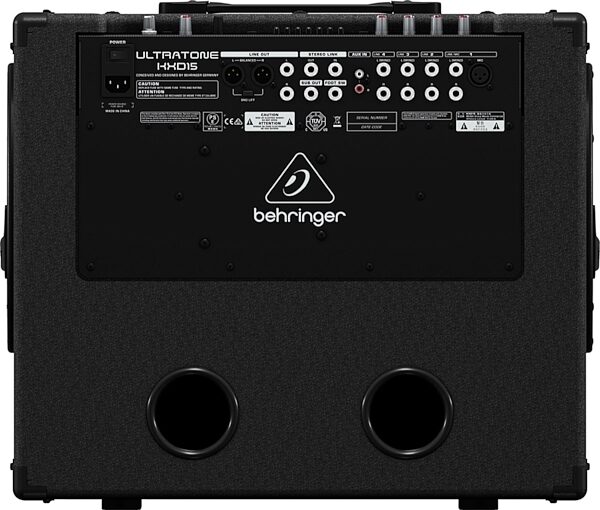 Behringer Ultratone KXD15 Keyboard Amplifier, Rear