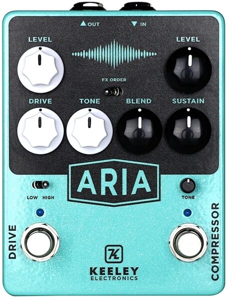 Keeley Aria Compressor and Overdrive Pedal, New, main