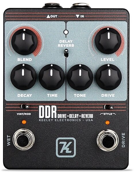 Keeley DDR Drive Delay and Reverb Pedal, New, main
