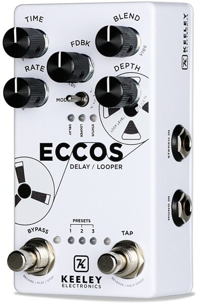 Keeley ECCOS Delay and Looper Pedal, New, view