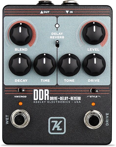 Keeley DDR Drive Delay and Reverb Pedal, New, Action Position Back