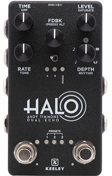Keeley Halo Andy Timmons Dual Echo Pedal, New, Action Position Back