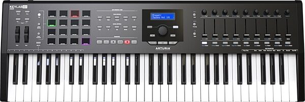 Arturia KeyLab 61 MKII USB MIDI Controller Keyboard, Black, Action Position Front