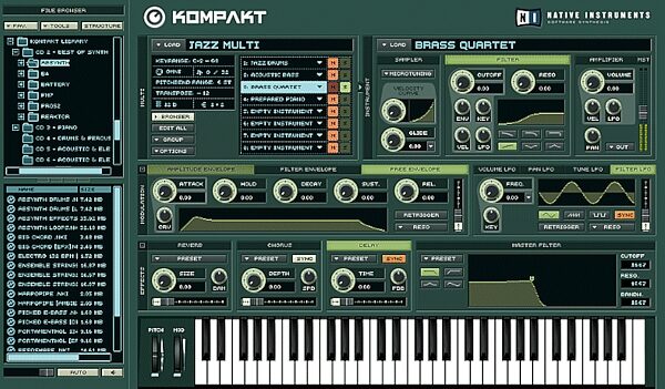 Native Instruments Kompakt Software Sampling (Macintosh and Windows), Main