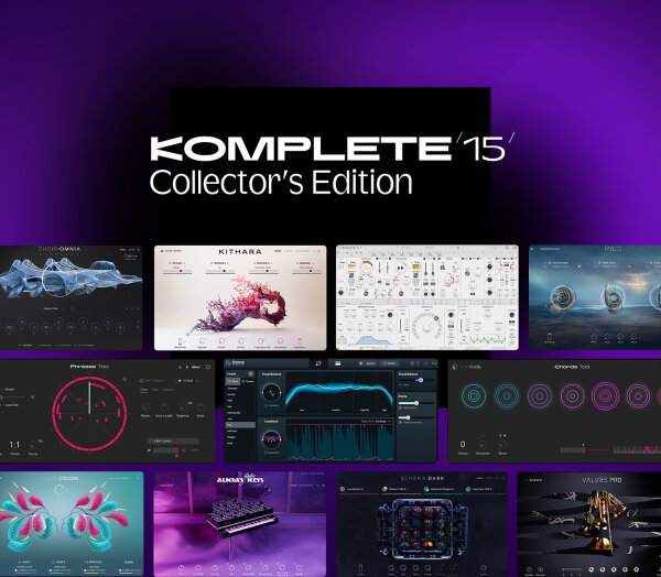 Native Instruments Komplete 15 Collector's Edition Software, Digital Download, Action Position Back