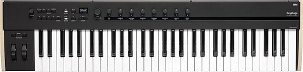 Korg Keystage 61 USB MIDI Keyboard Controller, 61-Key, New, Action Position Back