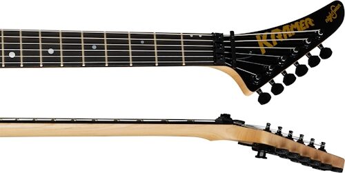 Kramer NightSwan Electric Guitar, Jet Black Metallic, Detail