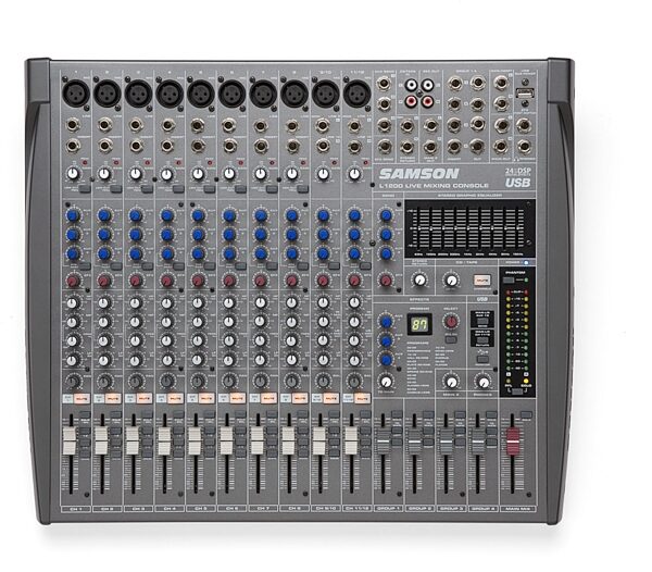 Samson L1200 12-Channel Mixer with USB Interface, Main