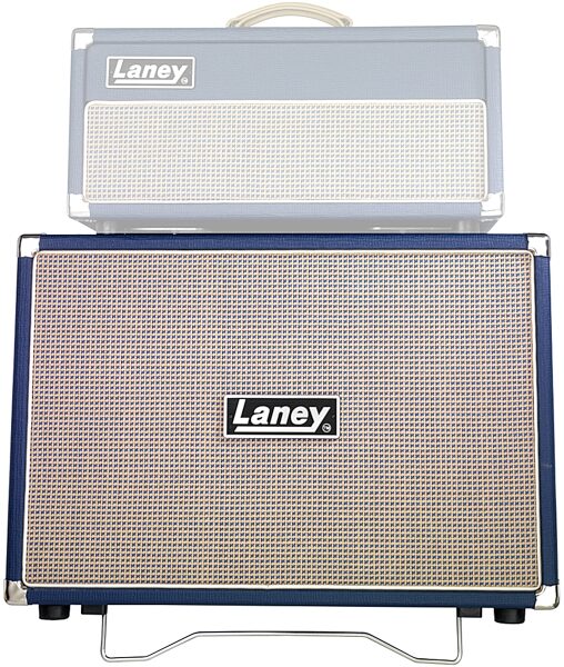 Laney Lionheart LT212 Guitar Speaker Cabinet (60 Watts, 2x12"), New, Shown with Optional L20H Head