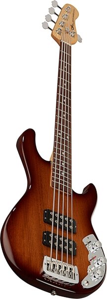 G&L CLF Research L-2500 Bass Guitar (with Case), Angled Front