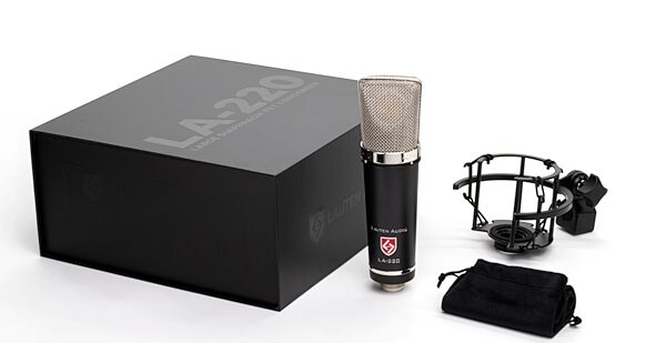 Lauten Audio LA-220 V2 Large-Diaphragm Condenser Microphone, New, Main with all components Front