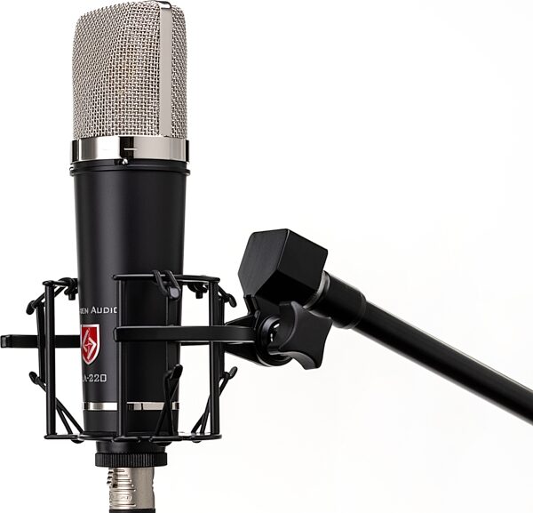Lauten Audio LA-220 V2 Large-Diaphragm Condenser Microphone, New, Angled Side