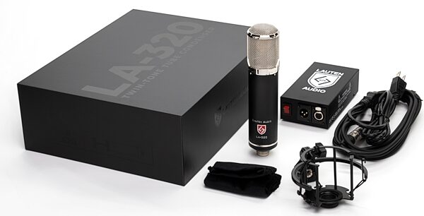Lauten Audio LA-320 Large-Diaphragm Tube Condenser Microphone, V2, Boxshot Front