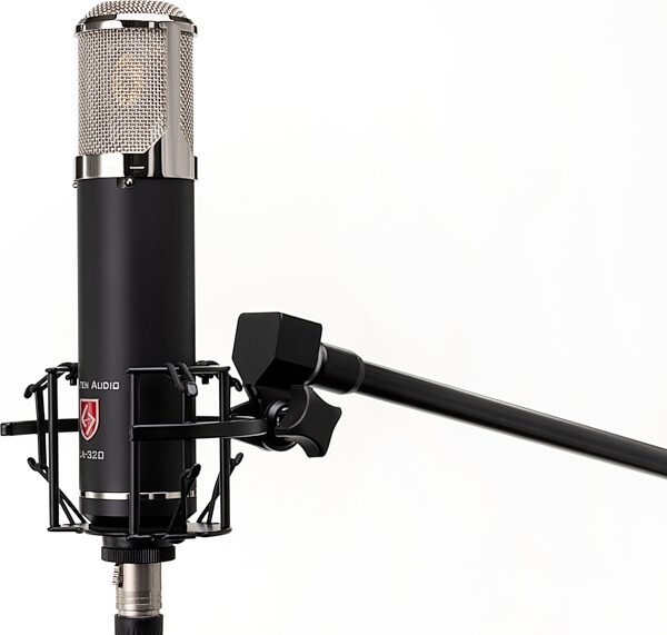 Lauten Audio LA-320 Large-Diaphragm Tube Condenser Microphone, V2, Angled Side