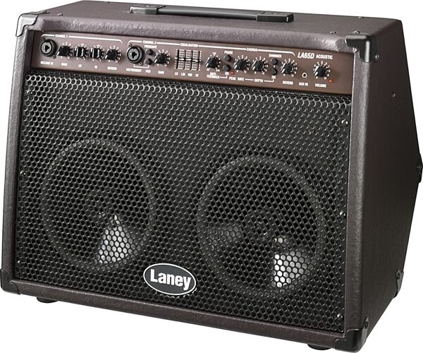 Laney LA65D Acoustic Guitar Amplifier (65 Watts, 2x8"), Angle