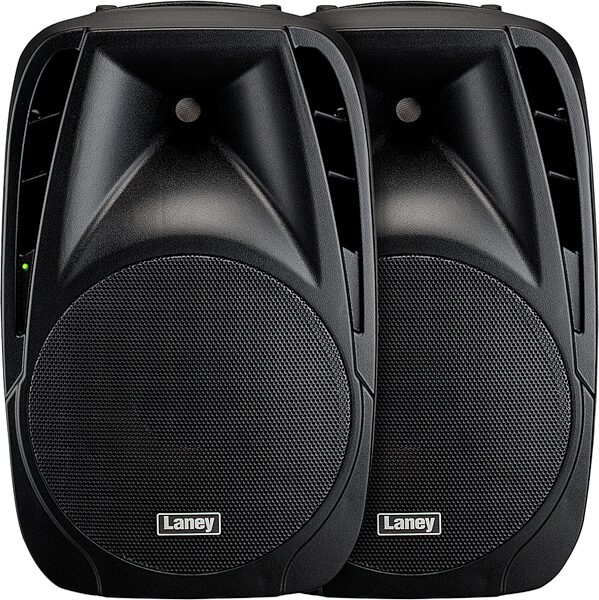 Laney Audiohub AH112-G2 Powered 2-Way Speaker with Bluetooth (800 Watts, 1x12"), Pair, pack