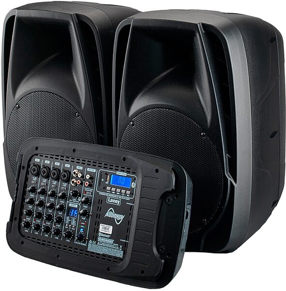 Laney AH2500D Portable PA System (6-Channel, 2x500 Watts), Angled Front