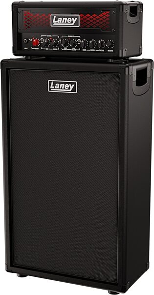 Laney IRF Dualtop Dualrig Guitar Amplifier Stack (60 Watts, 2x12" Cabinet), With Matching 2x12 Open Back Cab, Action Position Front