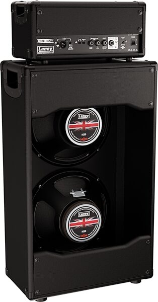 Laney IRF Dualtop Dualrig Guitar Amplifier Stack (60 Watts, 2x12" Cabinet), With Matching 2x12 Open Back Cab, Action Position Back