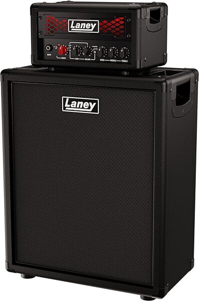 Laney IRF Leadtop Leadrig Guitar Amplifier Stack (60 Watts, 1x12" Cabinet), With Matching 1x12 Open Back Cab, Action Position Back
