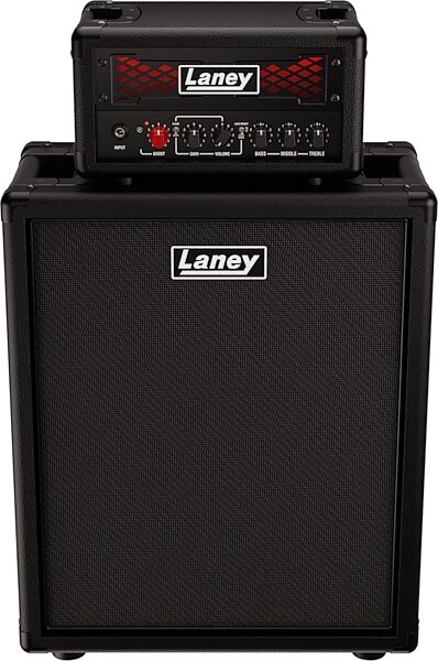 Laney IRF Leadtop Leadrig Guitar Amplifier Stack (60 Watts, 1x12" Cabinet), With Matching 1x12 Open Back Cab, Action Position Back