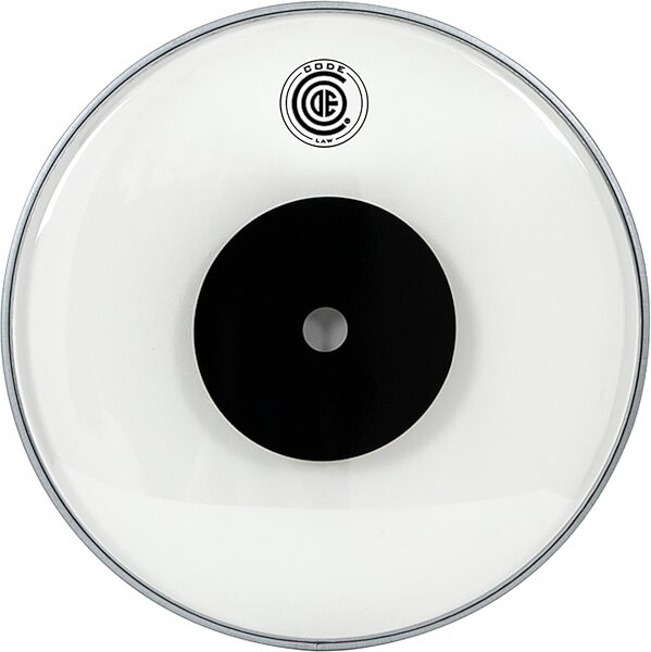 Code Law Series Clear Drumhead, Black Donut, 10 inch, Action Position Back