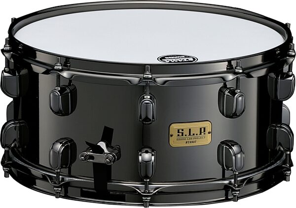 Tama SLP Black Brass Snare Drum, 6.5x14 Inch, Action Position Back