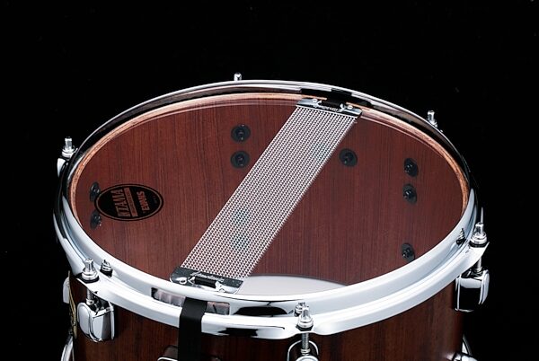 Tama S.L.P. Mod Bubinga Snare Drum LBU127, 7x12 Inch, Action Position Back