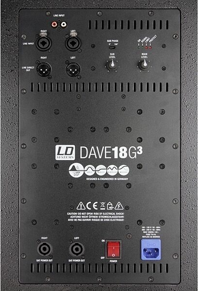 LD Systems Dave 18 G3 Compact Powered PA System, View 8