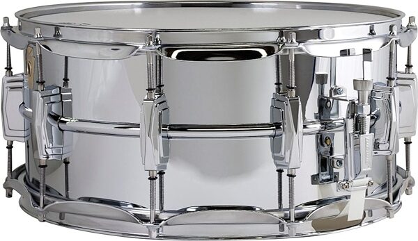 Ludwig Chrome Supra-Phonic Snare Drum, 6.5x14 Inch, LM402, LM402