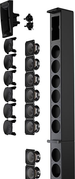 LD Systems MAUI 28 G3 Compact Powered PA System, Black, Action Position Back