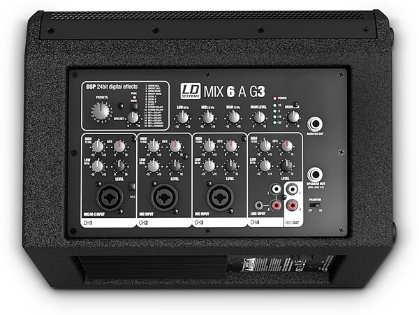 LD Systems MIX 6 A G3 Powered Portable PA System, Action Position Back