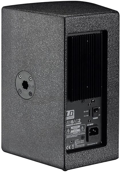 LD Systems Stinger MIX 6 AG2 Powered PA Speaker, Rear Angle