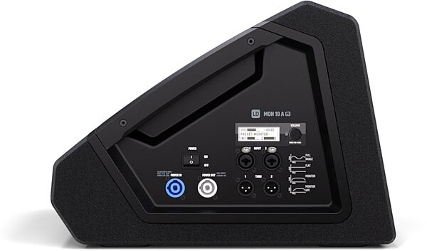 LD Systems MON 10 A G3 Powered Coaxial Stage Monitor PA Speaker (1x10"), New, Action Position Side