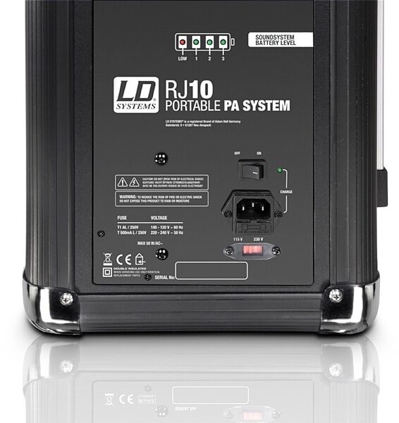 LD Systems RoadJack 10 Battery-Powered PA System, Blemished, Bottom