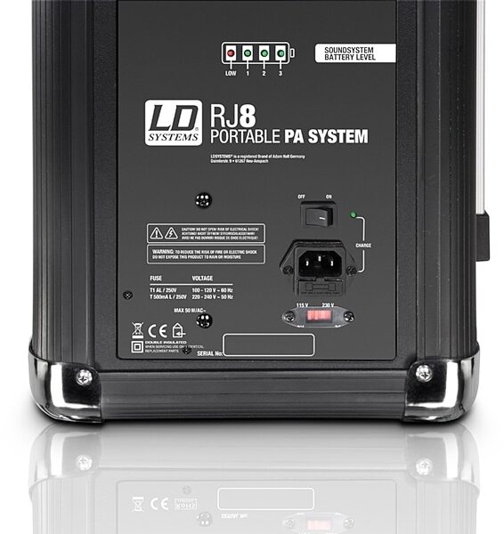 LD Systems RoadJack 8 Battery-Powered PA System, Bottom