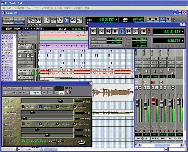 Digidesign Digi 002 LE FireWire Music Production System, Screenshot LE 1