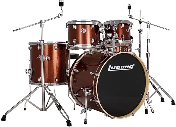 Ludwig LE522 Evolution Complete Drum Set, 5-Piece, Action Position Back