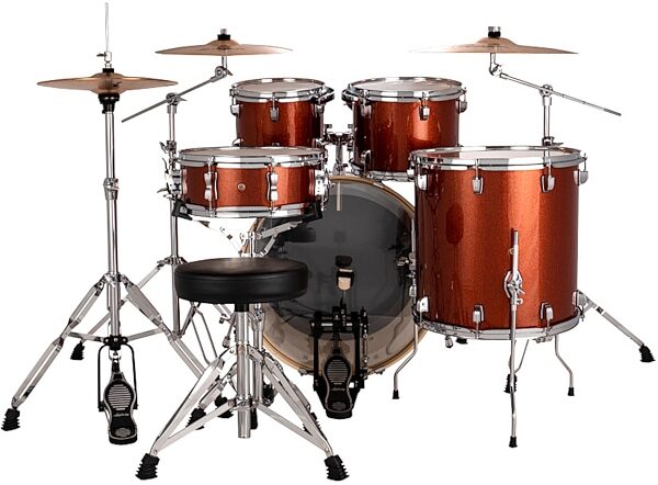Ludwig LE522 Evolution Complete Drum Set, 5-Piece, Copper Sparkle, view